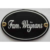 Naambord 10,5 x 7 cm